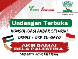 Besok Ratusan Massa akan Gelar Aksi Bela Palestina di Aceh Tengah
