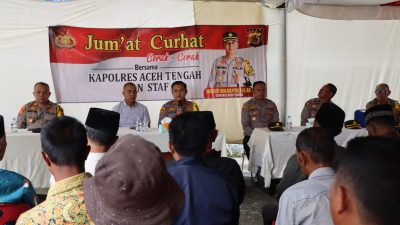 Jum’at Curhat, Wakapolres Aceh Tengah Rampung Aspirasi Masyarakat