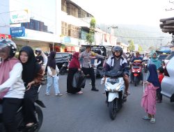 Selama Ramadhan Polres Aceh Tengah Terjunkan ratusan Personel Pengamanan Dan Pengaturan Dititik Pasar Takjil