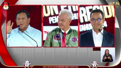 Suara Sah Pilpres 2024: Anies 40.971.906, Prabowo 96.214.691, Ganjar 27.040.878