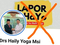 Nama Haili Yoga Dicatut Meminta Uang