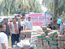 Masyarakat Aceh – Melayu di Malaysia salurkan bantuan untuk penyintas bencana Langkahan