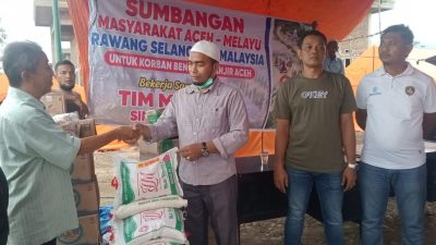 Dari Rawang – Malaysia, Bantuan kemanusiaan tiba di Beurawang – Pidie Jaya