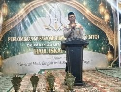 Kapolsek Simpang Keuramat – Aceh Utara Buka MTQ Peringati Haul Ke – 7 ISKAT