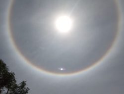 Fenomena Halo Matahari Terlihat di Karang Ampar Ketol, Warga Sempat Abadikan Momen Langka