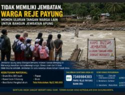 Tidak Miliki Jembatan, Warga Reje Payung Buka Donasi Bangun Jembatan Apung