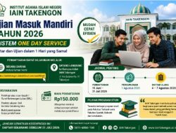 IAIN Takengon Buka Ujian Masuk Mandiri 2026. Daftar dan Langsung Ujian di Hari yang Sama
